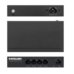 561792 Swicth Intellinet 5 Puertos PoE+ Gigabit presupuesto de energia PoE de 40W escritorio, opcion de montaje en pared
