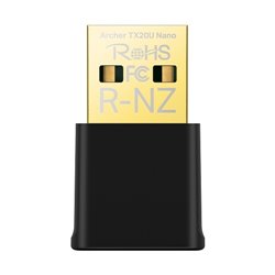 Archer TX20U Nano Adaptador inalámbrico Nano USB 2.0 Wi-Fi 6 TP-Link Archer TX20U Nano AX1800 MU-MIMO OFDMA seguridad WPA3