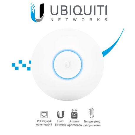 UAP-AC-LITE UBIQUITI UAPACLITE- ACCESS POINT INALAMBRICO UNIFI AC DE DISEÃ‘O COMPACTO/ INTERIOR/ MIMO 2x2/ 20DBM/ HASTA 1167MBPS