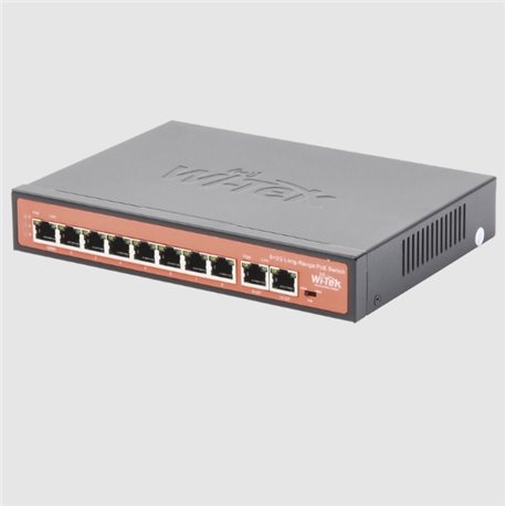 WI-PS210G Switch Ubiquiti PoE (802.3af/at/bt) / No administrable de largo a PoE (802.3af/at/bt) / No administrable de largo alca