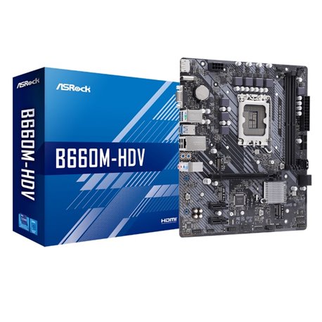 B660M-HDV Tarjeta madre ASRock B660M-HDV socket 1700 12/13/14a Gen 2xDDR4 HDMI DP VGA