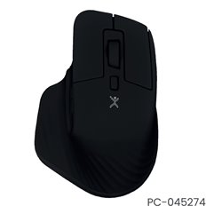 PC-045274 Mini mouse Perfect Choice recargable conexion y conector Dual Pixie color Negro