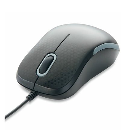 70756 Mouse Verbatim óptico silencioso con cable USB-C Negro