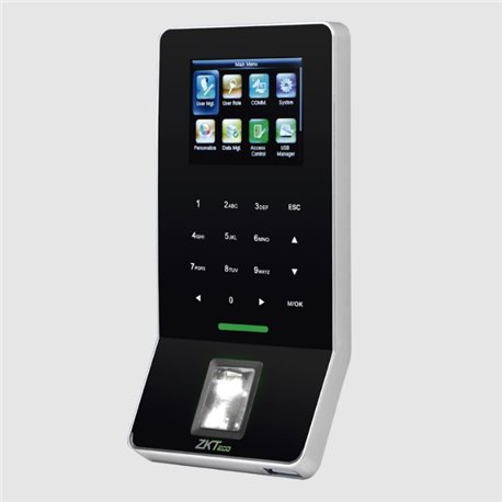 F22 Control Zkteco F22ID de acceso y asistencia 3000 huellas 5000 tarjetas ID teclado tactil sensor de huella SilkID