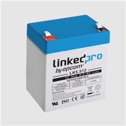 LK5.512 Bateria Epcom LK5.512 12 Vcc 5.5 Ah UL tecnologia AGM-VRLA uso en equipo electronico alarmas de intrusion incendio contr