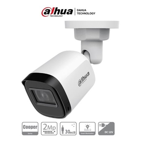 DH-HAC-B2A21N-U-0280B Camara Dahua DH-HAC-B2A21N-U-0280B bullet 2 mpx lente 2.8 mm 100 gds IR 30 m metalica IP67