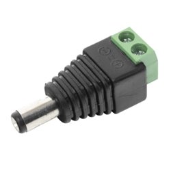 JR-52 EPCOM ADAPTADOR MACHO TIPO JACK DE 3.5MM POLARIZADO DE 12VCD CON TERMINALES TIPO TORNILLO / POLARIZADO / IDEAL PARA CAMARA