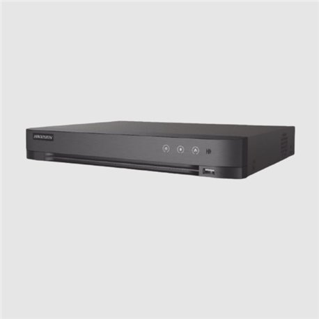 IDS-7216HQHI-M1/XT DVR Hikvision IDS-7216HQHI-M1/XT 16 canales TURBOHD + 8 canales Ip 5 mpx lite 3K audio de dos vias por coaxit