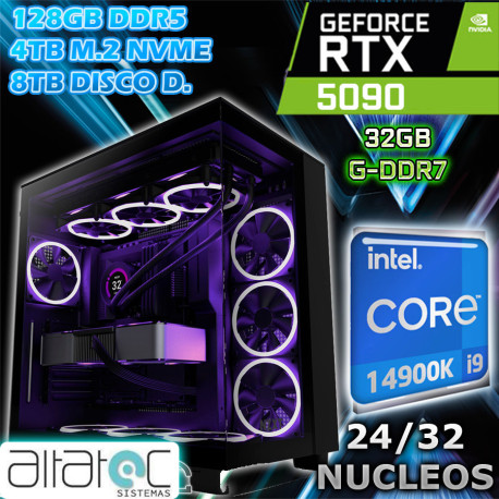 WORKSTATION INTEL I9-14900k NVIDIA RTX-5090 32GB, RAM 128GB 12TB