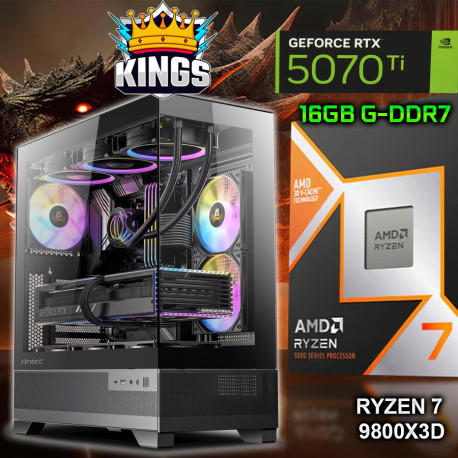 ★PC GAMER RYZEN 7 9800X3D RTX-5070 TI 16GB, RAM 64GB, 2TB