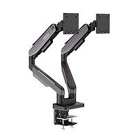 SOPORTE PARA MONITOR  MSI MPG MT201DR DOBLE MONITOR COLOR NEGRO TAMAÑO DE PANTALLA 17A 49 PUL. MAX PESO 20 KG RGB