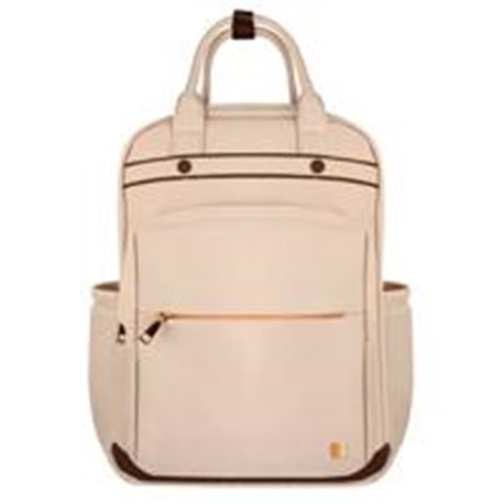 MOCHILA BOLSA DE MUJER COLOR TAUPE, ESPACIO PARA LAPTOP KOKETTE PERFECT CHOICE