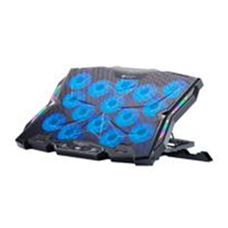 BASE ENFRIADORA GAMER BALAM RUSH EOLOX FROST EF740 / LAPTOP 17 PULG / 15 VENTILADORES / AJUSTE DE ALTURA Y VELOCIDAD / ILUMINACI