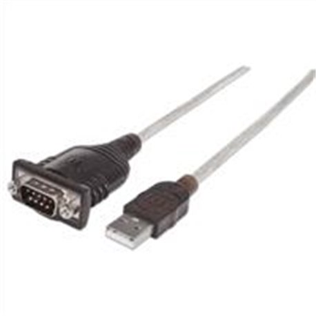 CONVERTIDOR USB A SERIAL DB9M 0.45 M 256 KBP MANHATTAN