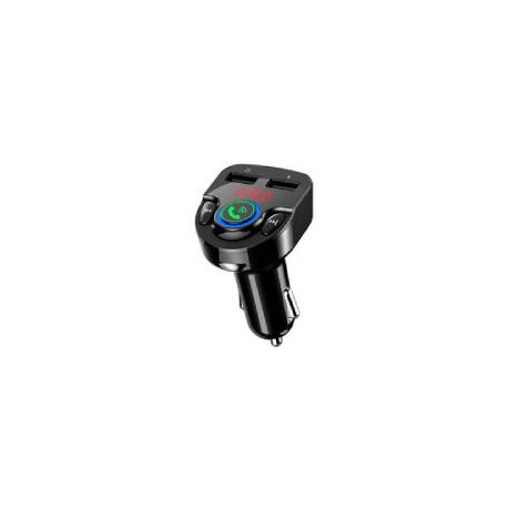 TRANSMISOR BLUETOOTH  FM 2 PUERTOS USB PERFECT CHOICE NEGRO
