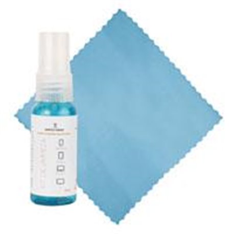 KIT DE LIMPIEZA LIQUIDO PARA PANTALLAS 30ML, INCLUYE MICROFIBRA PERFECT CHOICE