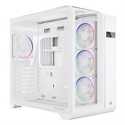 GABINETE GAMER BALAM RUSH TANK EXPERT CURVE 7400 / MEDIA TORRE / ATX - M-ATX - ITX / CRISTAL TEMPLADO / PANTALLA DE MONITOREO / 