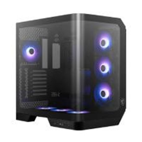 GABINETE GAMING MSI MAG PANO 120R PZ / MEDIA TORRE / ATX/MICRO ATX/MINI ITX/ NEGRO/ SIN FUENTE/PC/GAMER