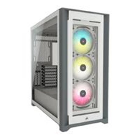 GABINETE CORSAIR CUE 5000X/ BLANCO /SEMI- TORRE/ ATX /CRISTAL TEMPLADO/RGB /GAMER CC-9011213-WW