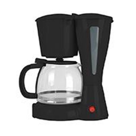 CAFETERA MIRATI / 1.2 L / 900W / VASO CRISTAL / FILTRO LAVABLE / NEGRO