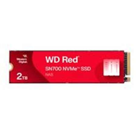 UNIDAD DE ESTADO SOLIDO SSD INTERNO WD RED SN700 2TB M.2 2280 NVME PCIE GEN3 X4 LECT.3400MBS ESCRIT.2900MBS NAS WDS200T1R0C