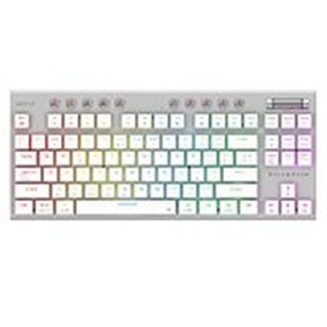 TECLADO GAMER DOMINATE EXPERT GK959 / INALAMBRICO DUAL / MECANICO / ILUMNACION RGB / RECARGABLE / 87 TECLAS / WIN - MAC - ANDROI