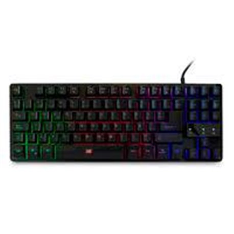 TECLADO TKL / VORAGO START THE GAME / KB-503 ALÁMBRICO TENKEYLESS, RGB RAINBOW, USB, NEGRO