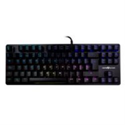 TECLADO MECÁNICO TKL  / GAME FACTOR /  KBG500-BL, RGB, TENKEYLESS, USB NEGRO