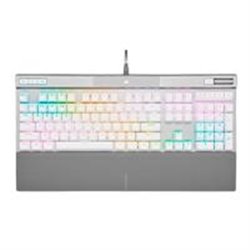 TECLADO CORSAIR K70 RGB PRO/ ÓPTICO-MECÁNICO/ LED RGB RETROILUMINADO /CORSAIR OPX/BLANCO/ TECLAS PBT BLANCAS/ INGLES (CH-910951A
