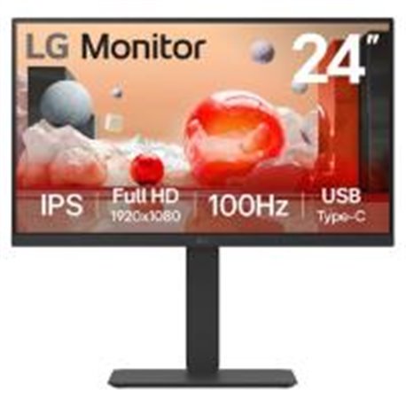 MONITOR PC LG B2B 24BA650-B FHD 24 IPS,1920X1080,100HZ,ALTAVOZ 2WX2,TR 5MS,BRILLO 250CD/M2,16:9,SRGB 99%,1300:1,KVM,HDMI,DISPLAY