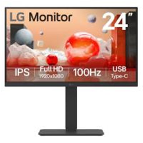 MONITOR PC LG B2B 24BA750-B FHD 24 IPS,USB-C Y RJ45,1920X1080,100HZ,16:9,BRILLO 250CD/M2,SRGB99%,TR5MS,1300:1,KVM,HDMI,DISPLAYPO