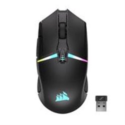 MOUSE CORSAIR NIGHTSABRE / GAMING / INALAMBRICO / RGB / LED / OPTICO / COLOR NEGRO / 26,000 DPI / COLOR NEGRO / GAMING / (CH-931