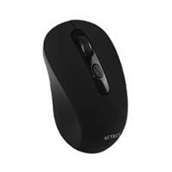 MOUSE ACTECK OPTIMIZE JOY MI215 / INALAMBRICO / RECEPOR USB / 3 BOTONES SCROLL / 1600 DPI / WIN - LINUX - MAC OS / NEGRO / AC-93