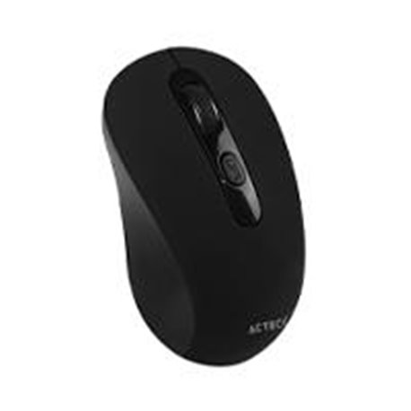 MOUSE ACTECK OPTIMIZE JOY MI215 / INALAMBRICO / RECEPOR USB / 3 BOTONES SCROLL / 1600 DPI / WIN - LINUX - MAC OS / NEGRO / AC-93