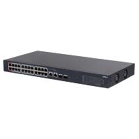 SWITCH/ DAHUA/ CS4226-24ET-240/ POE DE 26 PTS/ 24 PTS POE 10/100/ 2 UPLINK 10/100/1000 + 2 PTS SFP/ 240 WATTS TOTALES/ / ADMINIS