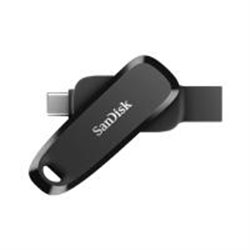 MEMORIA SANDISK 64GB USB 3.2 GEN1 PHONE DRIVE PARA ANDROID TIPO-C/TIPO A NEGRO GIRATORIA SDDDC6-064G-G46