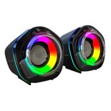 BOCINAS GAMER BALAM RUSH GLIMM PENTA BG545 / CONEXION DUAL / SONIDO ESTEREO / USB - BLUETOOTH 5.0 / 50 MM / 45 HZ -16 KHZ / ILUM