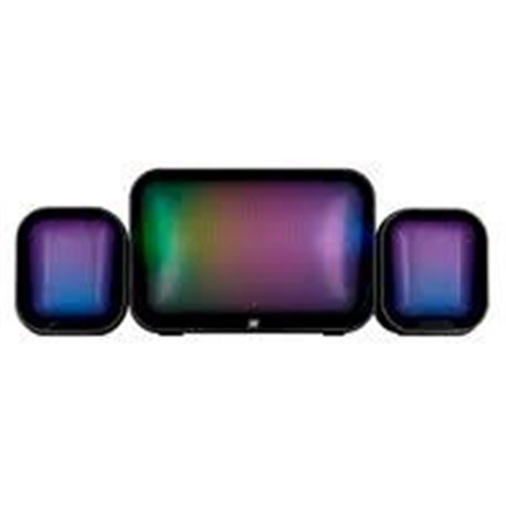 BOCINAS PARA COMPUTADORA VORAGO START THE GAME / SPK-255, 2.1 USB/3.5MM 3W*2 + 10W SUBWOOFER RGB