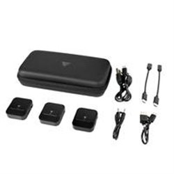 KIT 2 MICRÓFONOS LAVALIER / GAME FACTOR / MCL650 USB C, 2.4GHZ, ULTRA BAJA LAT, CANC DE RUIDO, NEGRO.