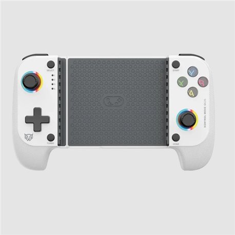 Gamepad Inalambrico para Móvil Balam Rush Kontrol Move G626 Blanco BT 5.0 Compatible con Android IOS Botones Mecánicos Gatillos 