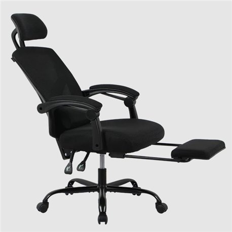 Silla Gamer Balam Rush Bolt Nou G Azender Negro Tela de Nylon Transpirable Incluye Reposapiés Acojinado