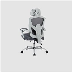 Silla Gamer Balam Rush Bolt Nou G Azender Gris Tela de Nylon Transpirable Incluye Reposapiés Acojinado