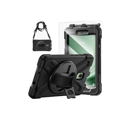 Funda Brobotix de uso rudo y giro 360 para Samsung Galaxy Active 5 8 pulg X300/X306 modelo 6007068 color Negro