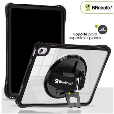 Funda Brobotix uso Glass giro 360º para Ipad A16 11 2025 11generacion modelo 406122 color Negro