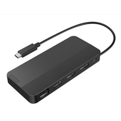 Docking Lenovo para viaje USB -C hasta 100 W 1xHDMI 2.1/1 x DisplayPort 1.4 1 x USB -A 10 Gbps 2 x USB -C de 10 Gbps (1 x AOU de