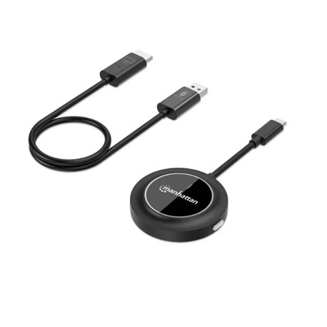 Duplicador de video Manhattan Kit sistema de presentacion inalambrico de pantalla HDMI 1080p