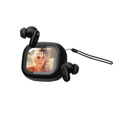 Audífonos Inalámbricos Perfect Choice TWS con Inteligencia Artificial ANC y Pantalla Táctil Auralis modelo PC-117230 color Negro