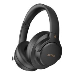 Audífonos Inalambricos Acteck Hype Epic HP750 Conexión Bluetooth, 3.5mm, Cancelación de ruido, Color Negro