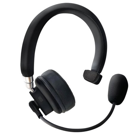 Audifono Diadema Techzone Inalambrico auricular mono bluetooth 5.0 con microfono negro
