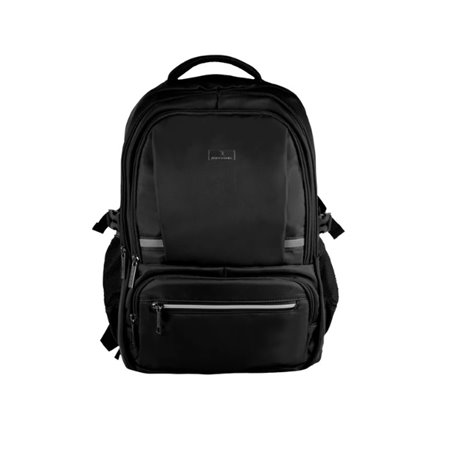 Mochila Perfect Choice laptop 15.6-17 múltiples compartimentos Forter color Negro
